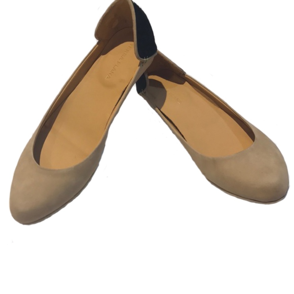 Terra plana flats size 38 nude with black